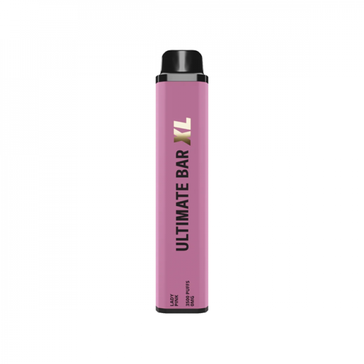 0mg Ultimate Bar XL Disposable Vape Device 3500 Puffs - Flavour: Lady Pink