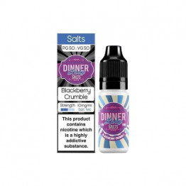 10mg Dinner Lady 10ml Flavoured Nic Salt - Flavour: Blackberry Crumble