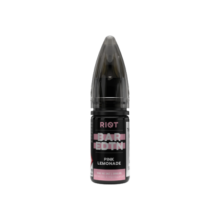 10mg Riot E-liquid BAR EDTN 10ml Nic Salts (50VG/50PG) - Flavour: Pink Lemonade