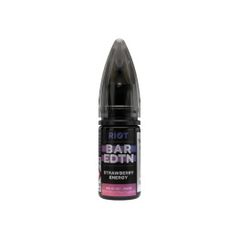 10mg Riot E-liquid BAR EDTN 10ml Nic Salts (50VG/50PG) - Flavour: Strawberry Energy