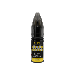 10mg Riot E-liquid BAR EDTN 10ml Nic Salts (50VG/50PG) - Flavour: Mango & Peach Pineapple
