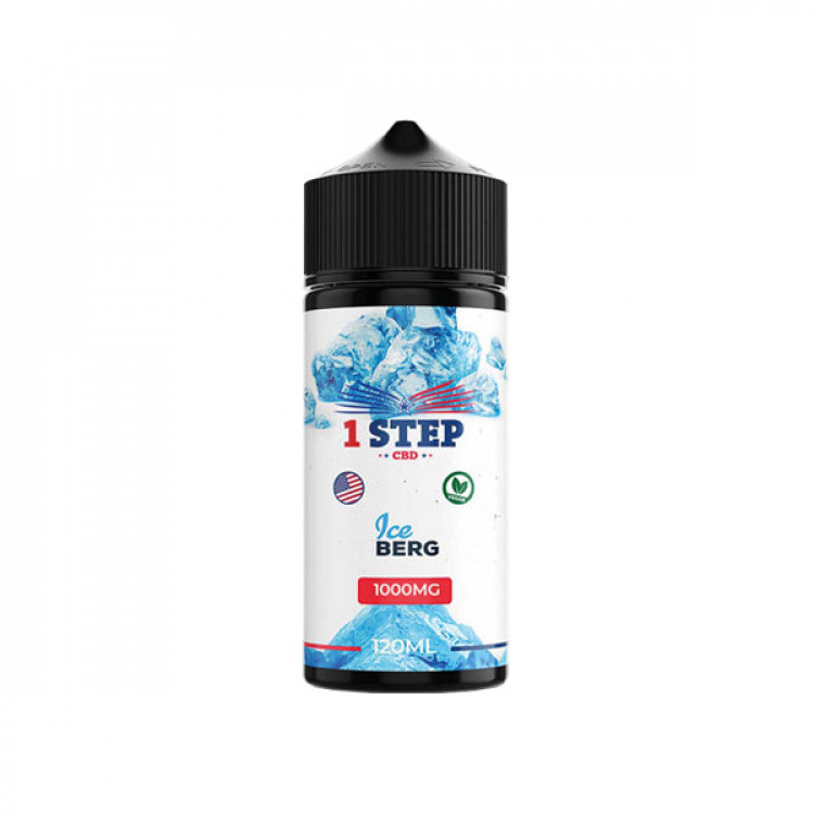 1 Step CBD 1000mg CBD E-liquid 120ml (BUY 1 GET 1 FREE) - Flavour: Ice Berg