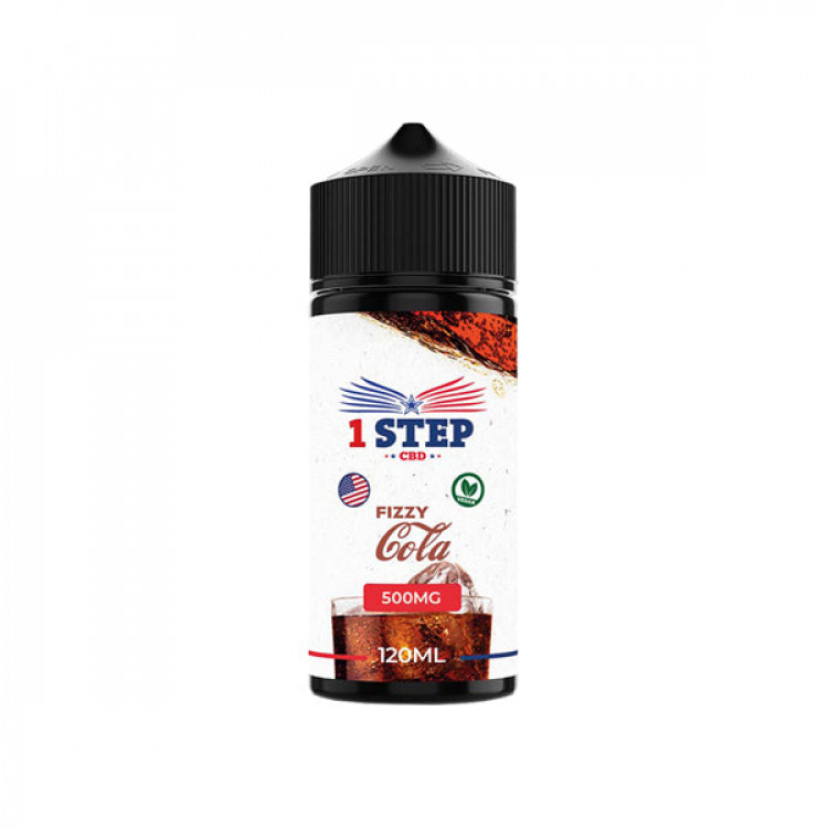 1 Step CBD 500mg CBD E-liquid 120ml (BUY 1 GET 1 FREE) - Flavour: Fizzy Cola