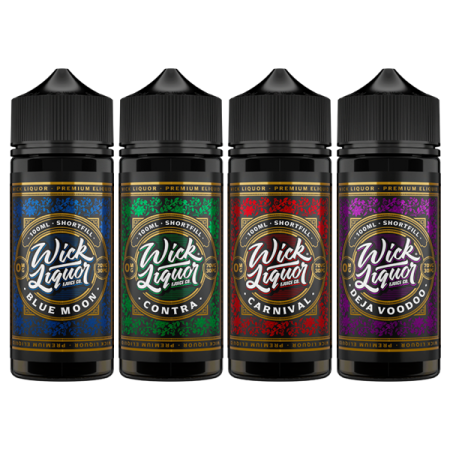 Wick Liquor 100ml Shortfill 0mg (70VG/30PG) - Flavour: Castaway Shattered