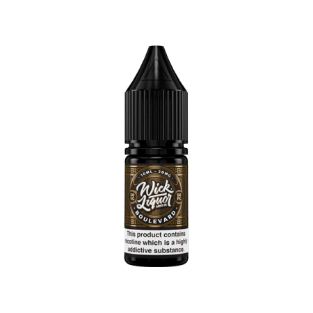 20mg Wick Liquor 10ml Nic Salts (50VG/50PG) - Flavour: Boulevard