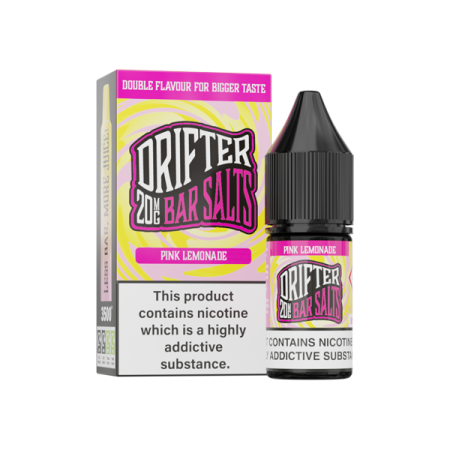 20mg Drifter Bar Salts 10ml (50VG/50PG) - Flavour: Pink Lemonade