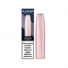 20mg Glamz Bar Disposable Vape Pen 600 Puffs - Flavour: Peach Ice