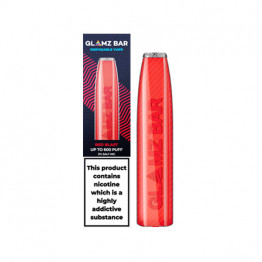 20mg Glamz Bar Disposable Vape Pen 600 Puffs - Flavour: Red Blast