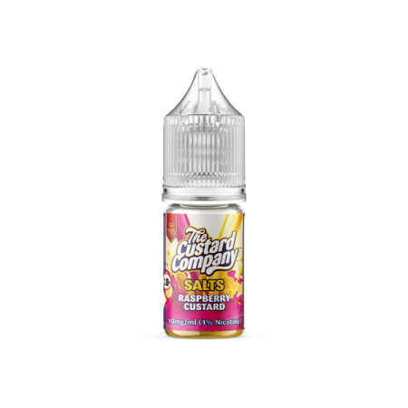 10mg The Custard Company Flavoured Nic Salt 10ml (50VG/50PG) - Flavour: Raspberry Custard
