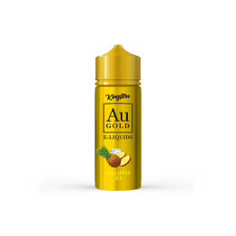 0mg AU Gold By Kingston 100ml Shortfill E-liquid (70VG/30PG) - Flavour: Pineapple Ice