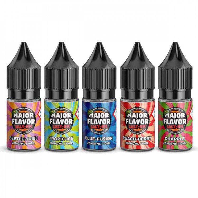 20mg Major Flavor Nic Salts 10ml (60VG/40PG) Flavour Chapple