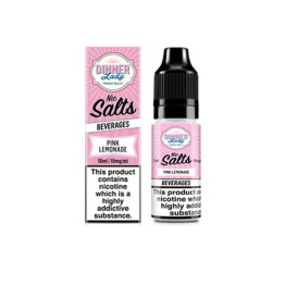 10mg Dinner Lady 10ml Nic Salts (50VG/50PG) - Flavour: Pink Lemonade