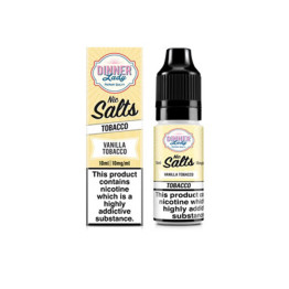 10mg Dinner Lady 10ml Nic Salts (50VG/50PG) - Flavour: Vanilla Tobacco