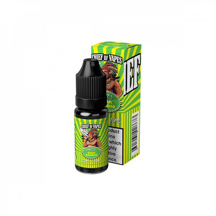 10mg Chief of Vapes Sweets Flavoured Nic Salt 10ml (50VG/50PG) - Flavour: Foam Banana