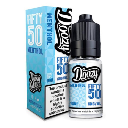 12MG Fifty:50 by Doozy Vape Co 10ml (50VG/50PG) - Flavour: Menthol