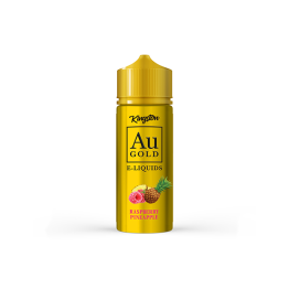 0mg AU Gold By Kingston 100ml Shortfill E-liquid (70VG/30PG) - Flavour: Raspberry Pineapple