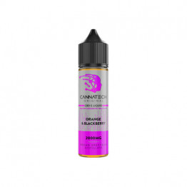 Cannatech 2000mg Broad Spectrum CBD E-liquid 50ml - Flavour: Orange & Blackcurrant