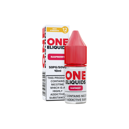 12mg One E-Liquids Flavoured Nic Shot 10ml (50VG/50PG) - Flavour: Raspberry