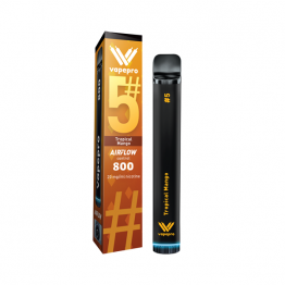 20mg Vapepro Disposable Vape Device 800 Puffs - Flavour: Tropical Mango