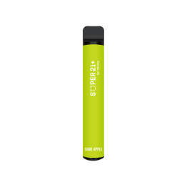 20mg Super21+ By Yecoo Disposable Vape Device 600 Puffs - Flavour: Sour Apple