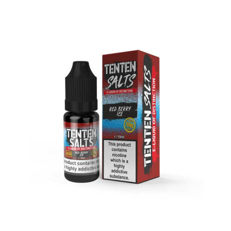 10mg TenTen 10ml Nic Salts (50VG/50PG) - Flavour: Red Berry Ice