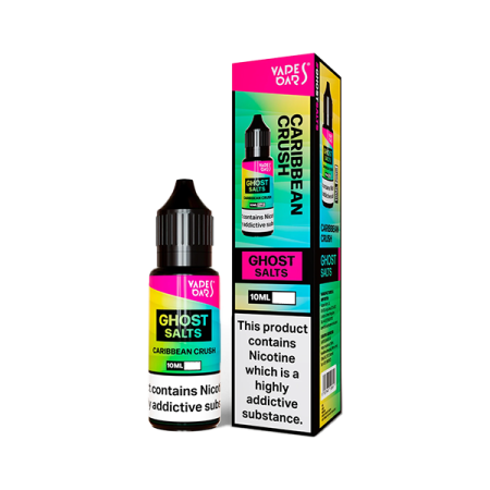 20mg Ghost Salts By Vapes Bars Nic Salts 10ml (50VG/50PG) - Flavour: Caribbean Crush