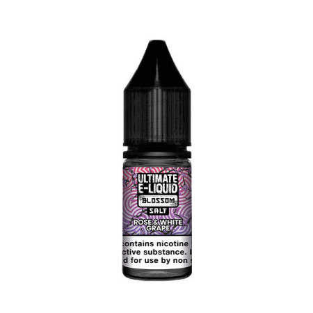 10mg Ultimate E-Liquid Blossom Salts 10ml Nic Salts (50VG/50PG) - Flavour: Rose & White Grape