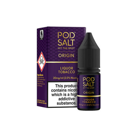11mg Pod Salt Origins 10ml Nic Salt (50VG/50PG) - Flavour: Liquor Tobacco