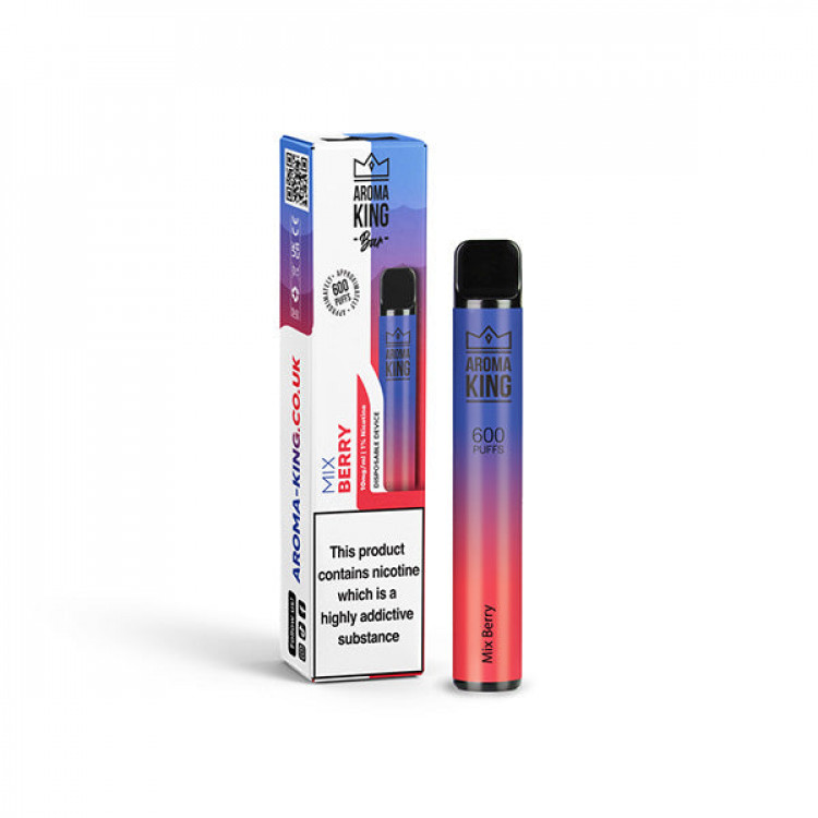 10mg Aroma King Bar 600 Disposable Vape Device 600 Puffs - Flavour: Mix Berries