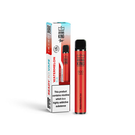 10mg Aroma King Bar 600 Disposable Vape Device 600 Puffs - Flavour: Watermelon Ice