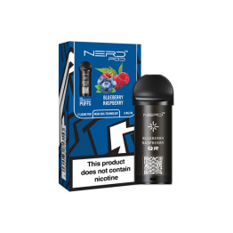0mg Nerd Pod Replacement Pod 3500 Puffs - Flavour: Blueberry Raspberry