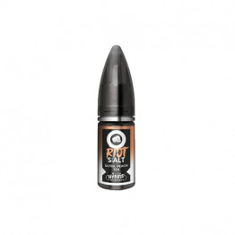 10mg Riot Squad Black Edition Nic Salts 10ml (50VG/50PG) - Flavour: Ultra Peach Tea