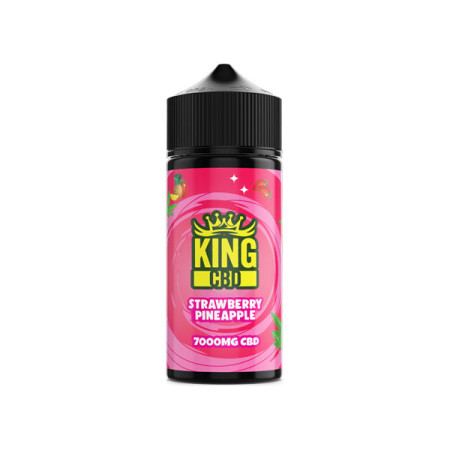 King CBD 7000mg CBD E-liquid 120ml (BUY 1 GET 1 FREE) - Flavour: Strawberry Pineapple