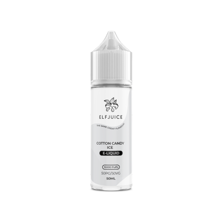 0mg EFFIN Juice 50ml Shortfill (50VG/50PG) - Flavour: Cotton Candy Ice