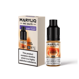 10mg MARYLIQ Nic Salt By Lost Mary 10ml (50VG/50PG) - Stoptober Special Offer! - Flavour: Citrus Sunrise 10mg MARYLIQ Nic Salt By Lost Mary 10ml (50VG/50PG) - Stoptober Special Offer! - Flavour: Citrus Sunrise