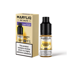 10mg MARYLIQ Nic Salt By Lost Mary 10ml (50VG/50PG) - Stoptober Special Offer! - Flavour: Pineapple Mango 10mg MARYLIQ Nic Salt By Lost Mary 10ml (50VG/50PG) - Stoptober Special Offer! - Flavour: Pineapple Mango