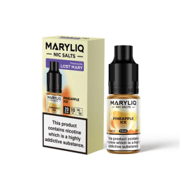 10mg MARYLIQ Nic Salt By Lost Mary 10ml (50VG/50PG) - Flavour: Pineapple Ice