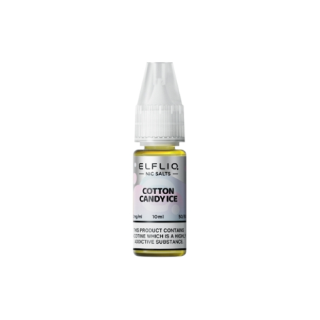 20mg ELFLIQ By Elf Bar 10ml Nic Salt (50VG/50PG) - Flavour: Cotton Candy Ice(P&B Cloud)
