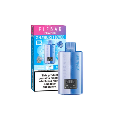 20mg Elf Bar Dual 10K Pod Vape Kit - Flavour: Blue Edition 20mg Elf Bar Dual 10K Pod Vape Kit - Flavour: Blue Edition