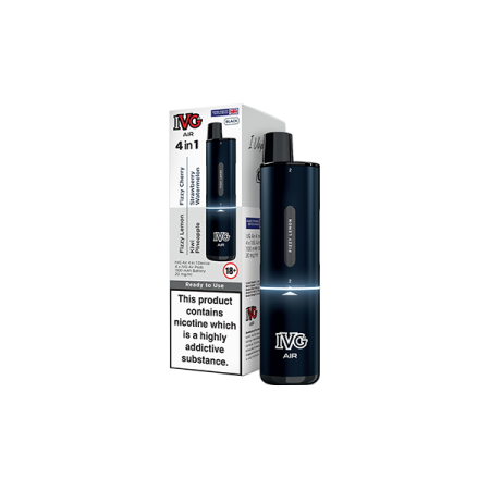 20mg I VG Air 4 in 1 Rechargeable Pod Vape Kit 2400 Puffs - Edition: Black
