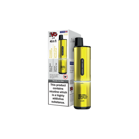 20mg I VG Air 4 in 1 Rechargeable Pod Vape Kit 2400 Puffs - Edition: Yellow