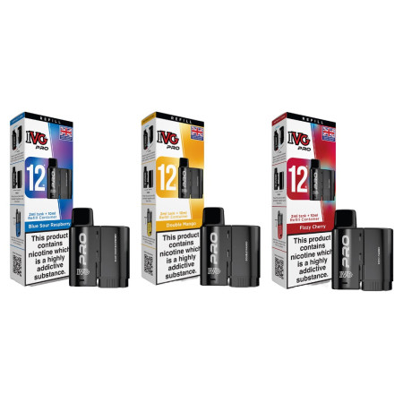 20mg I VG Pro 12 Refill Pod Pack 10000 Puffs - Flavour: Fizzy Strawberry