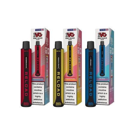 20mg IVG Reload Mini Pod Vape Kit - Flavour: Sour Blueberry Raspberry