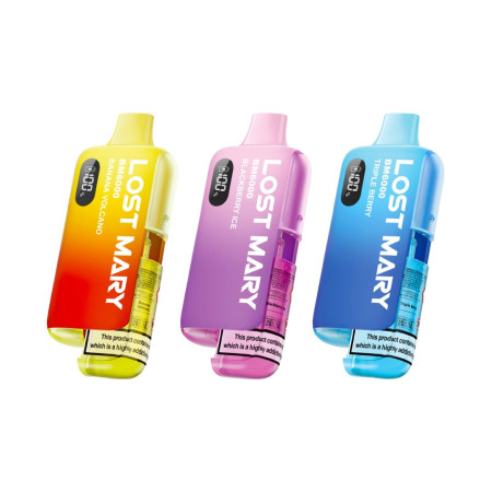 20mg LOST MARY BM6000 Refillable Pod Kit - 6000 Puffs - Flavour: Lemon Lime