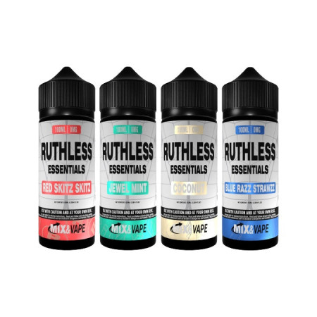 0mg Ruthless Essentials 100ml Shortfill (60VG/40PG) - Flavour: Jewel Mint 0mg Ruthless Essentials 100ml Shortfill (60VG/40PG) - Flavour: Jewel Mint