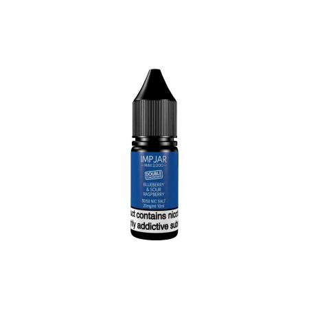 20mg Imp Jar Mini 3000 Double Concentrate 10ml Nic Salt (50VG/50PG) - Flavour: Blueberry & Sour Raspberry