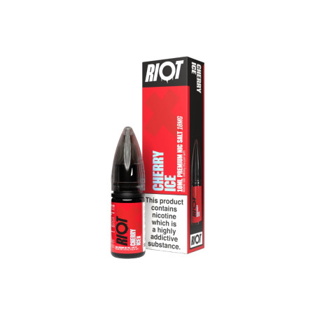 10mg RIOT X 10ml Nic Salts by Riot Squad (50VG/50PG) - Flavour: Cherry Ice