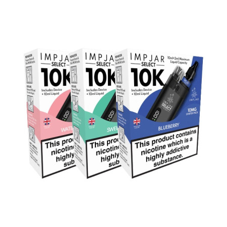 10mg Imp Jar Select 10ml Starter Vape Kit - Flavour: Sweet Menthol 10mg Imp Jar Select 10ml Starter Vape Kit - Flavour: Sweet Menthol