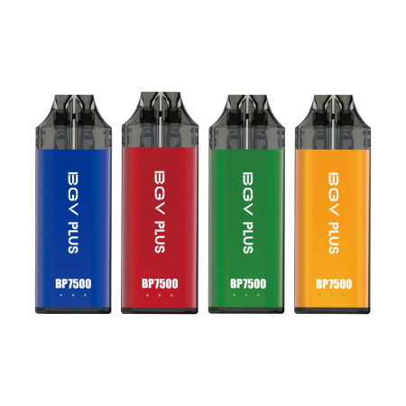 BGV PLUS BP7500 Disposable Empty Dual Refillable Vape Kit - Kit Colour: Yellow