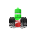 0mg Crystalize Bar Salts 120ml Longfill (50VG/50PG) + 6x Free 20mg Nicotine Shots 10ml - Flavour: Peach Cobbler